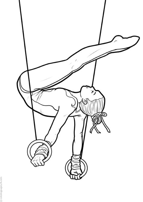 gymnastics coloring pages books    printable