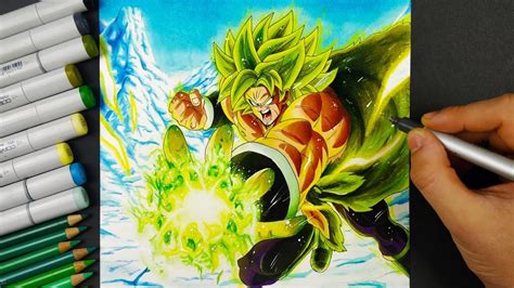 drawing broly  dbs  youtube