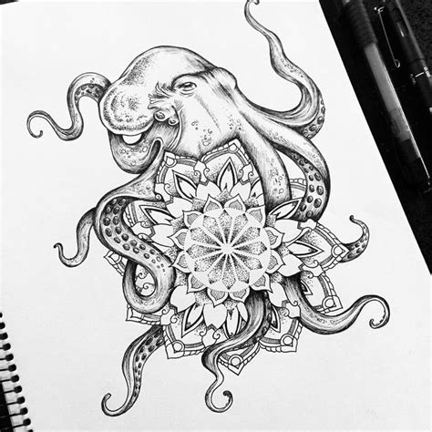Mil Et Une ~ Artist On Instagram “octopus Mandala Tattoo Commission