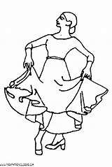 Bailarinas Flamenco Baile sketch template