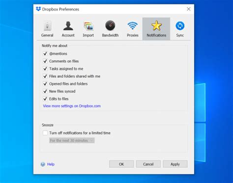 stop dropbox notifications  windows   dropboxcom