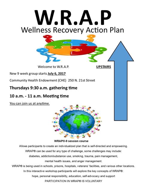 wrap wellness recovery action plan event calendar news  mental health association