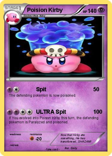 pokemon poision kirby spit  pokemon card