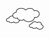 Coloring Clouds Cloud Pages sketch template