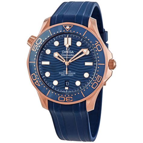 mua seamaster diver kt rose gold automatic blue dial mens   chinh