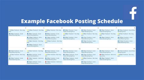 create   social media schedule   business fanbooster