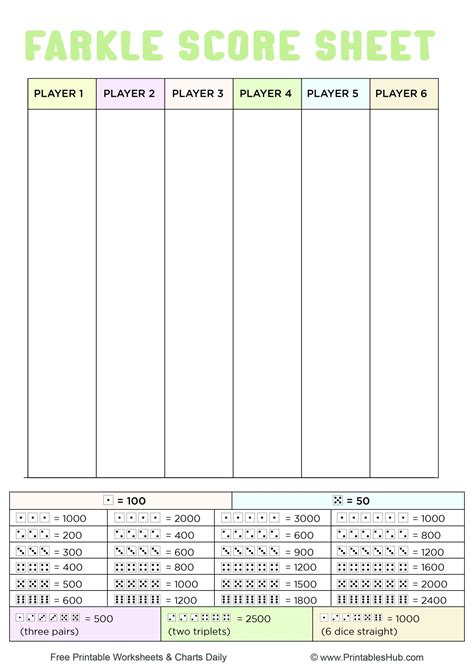 printable score sheet printable cards