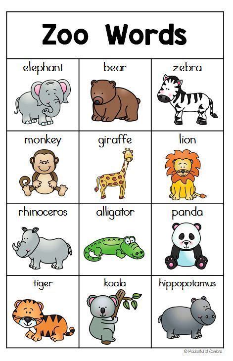 zoo animals animal worksheets animal activities preschool learning