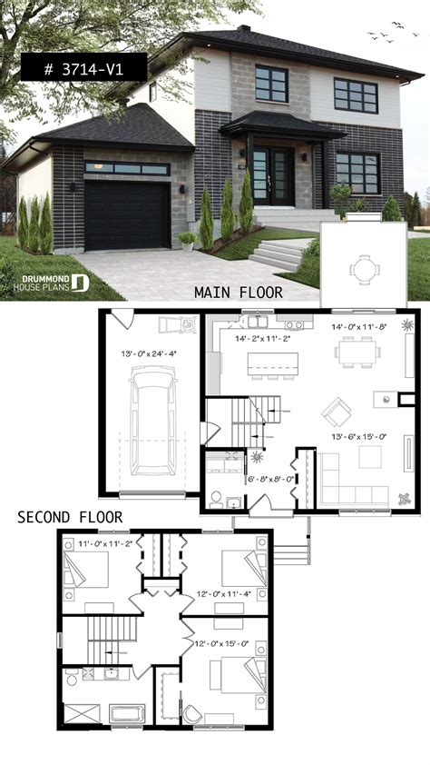 open concept modern  story house floor plans  santai
