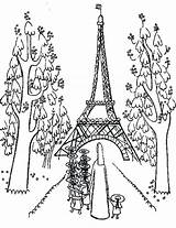 Coloring Paris Pages Tower Eiffel Printable Drawing Easy Kids Getdrawings Getcolorings Sheets Girls Color Articles Colorings sketch template