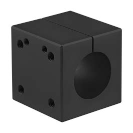 black  series  single shaft stanchion mounting block