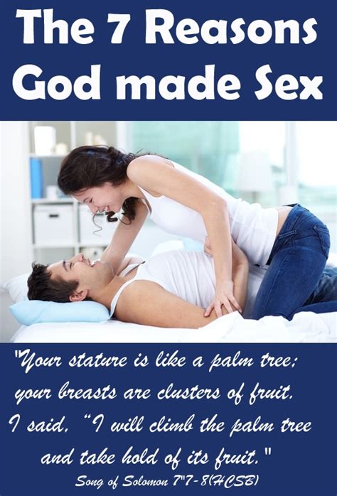 the 7 reasons why god made sex biblical gender roles