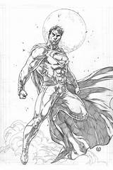 Steel Darkseid Caananwhite Superhero Book sketch template