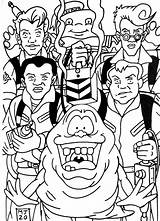 Ghostbusters Coloriages Disegni Fantômes Chasseurs sketch template