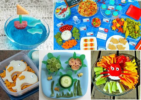 ocean themed food food themes diy snacks