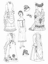 Paper Dolls Coloring Doll Printable Pages Color Kids Print Victorian Girls Colouring Vintage Template Cut Adult Dress Coloringme Barbie Gift sketch template