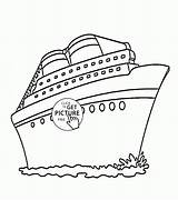Ship Cruise Ships Coloring Pages Kids Drawing Printable Wuppsy Transportation Printables Getdrawings Choose Board Boys Templates sketch template