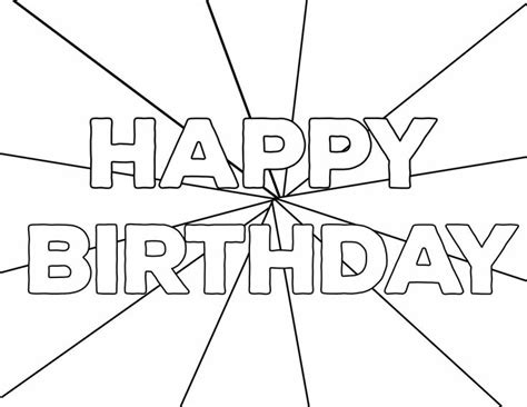 happybirthdaycoloringpages happy birthday coloring pages birthday