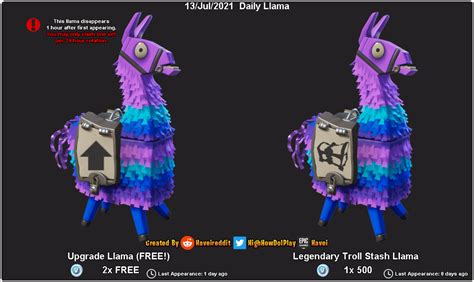daily llama jul  llamas fortnite