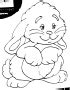 clipart bunny outline