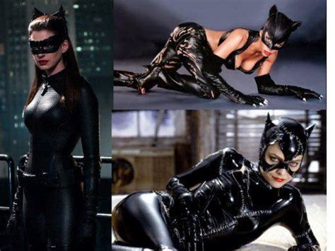 Anne Hathaway Michelle Pfeiffer Halle Berry As Catwoman Cat Woman