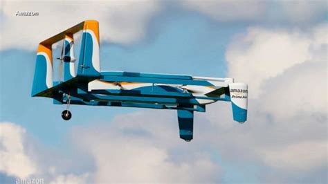 video amazon launces drone delivery  california abc news