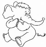 Elephant Coloring Pages Baby Elephants Printable Cute Kids Animated Olifant Coloringpages1001 Sheet Animals Fun Popular sketch template
