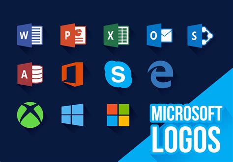 microsoft icons  logos vector   vector art stock