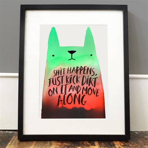 Sh T Happens Cat Print By Jolly Awesome
