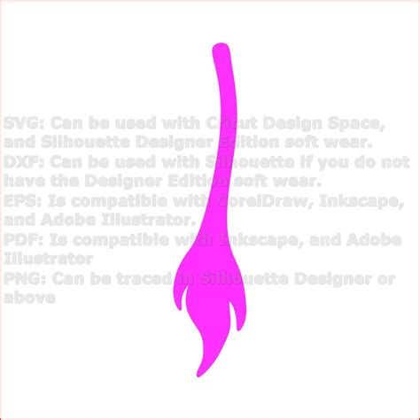 donkey tail silhouette svg cricut cut file digital  etsy