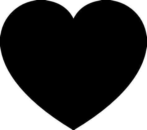 Black Heart Clip Art At Vector Clip Art Online