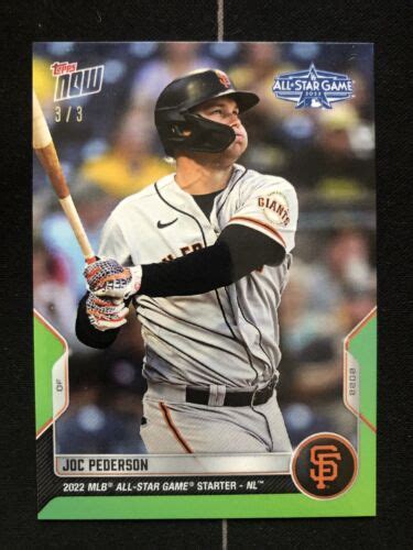 joc pederson  topps  mlb  star game asg  sf giants parallel sp  ebay