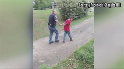 police help out mom with unruly son by staging mock arrest to scare him straight