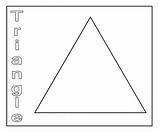 Pages Triangle Coloring Printable Toddlers sketch template