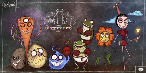 Cuphead The Bosses Of Inkwell Isle I By Atlas White On