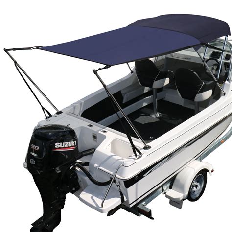 marine boat bimini top extension sun shade kit black blue grey ma  boat parts