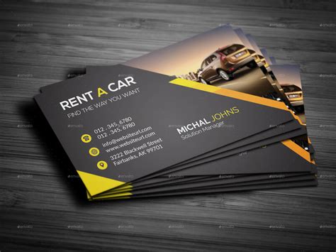 rent  car business card  dreamstudio  graphicriver