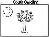 South Flag Carolina State Coloring sketch template