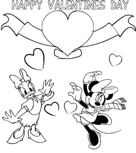 disney valentines day coloring pages printable disney valentines day