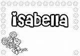 Isabella Coloring Pages Name Girls Names Print Coloring4free Coloringtop Allie Templates Template Popular sketch template