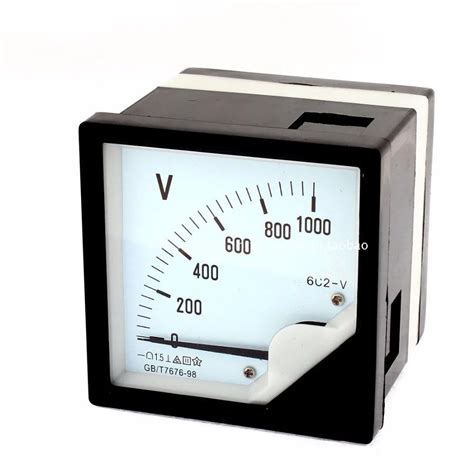 dc     accuracy panel analog voltmeter voltage meter