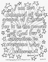 Coloring Pages Romans Bible Verse Verses Spanish Drawing Christian Old Testament Kids Printable Adults Color Adult Am Gospel Scripture Hebrews sketch template
