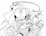 Fullmetal Alchemist Edward Colorir sketch template