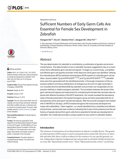 pdf sufficient numbers of early germ cells are essential