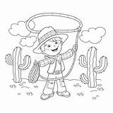 Lasso Cowboy Farbton Entwurf Seiten Profilo Fumetto Coloritura Lazo Kleurend Paginaoverzicht Indianer Kinder Outline Grafiken Hor Karikatur Spielend Spielzeug Jungen sketch template