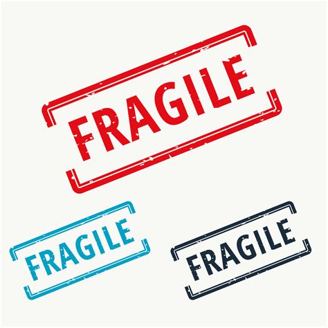 fragile rubber stamp  vector descargue graficos  vectores gratis