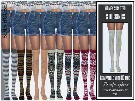The Sims Resource Women S Knitted Stockings