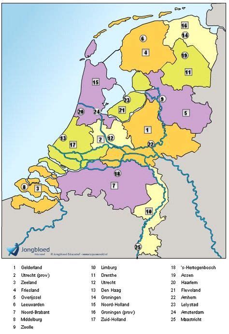 topografie van nederland oefenen met afbeeldingen aardrijkskunde kinderen onderwijs