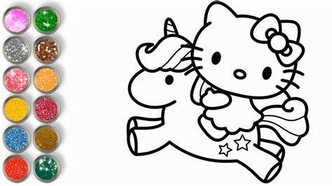 unicorn kitty coloring page sandysmarcoux