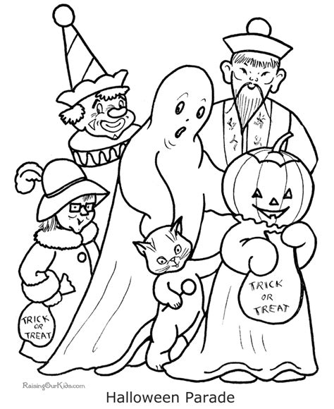 printable coloring pictures halloween